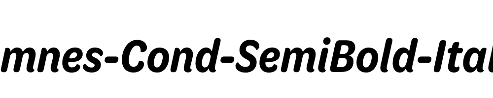 Omnes-Cond-SemiBold-Italic