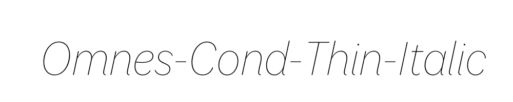 Omnes-Cond-Thin-Italic