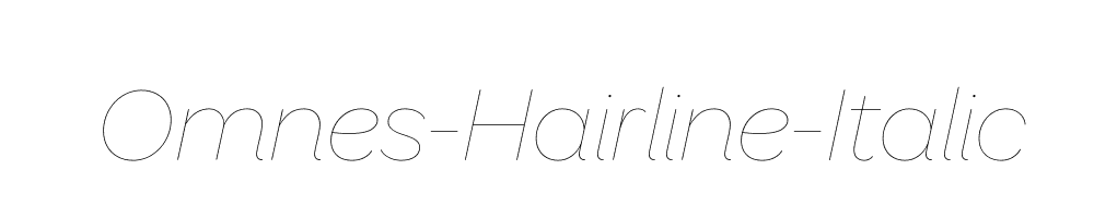 Omnes-Hairline-Italic