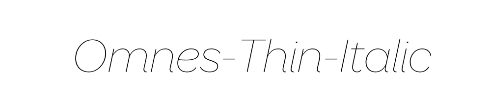 Omnes-Thin-Italic