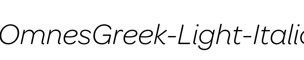 OmnesGreek-Light-Italic