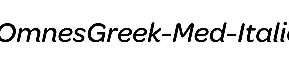 OmnesGreek-Med-Italic