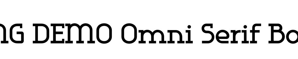  DEMO Omni Serif Bold Regular