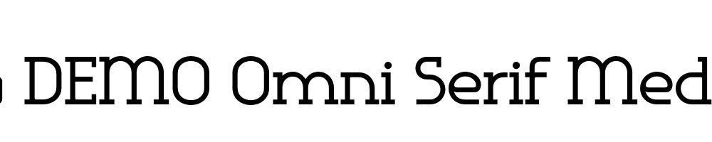  DEMO Omni Serif Medium Regular