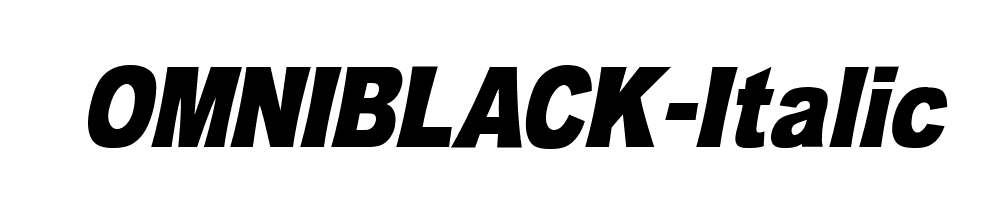 OMNIBLACK-Italic