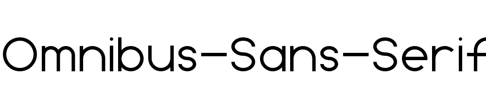 Omnibus-Sans-Serif