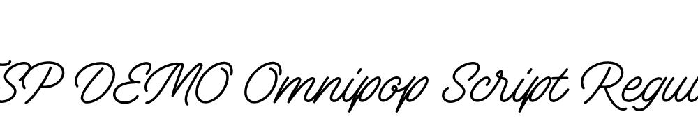 FSP DEMO Omnipop Script Regular