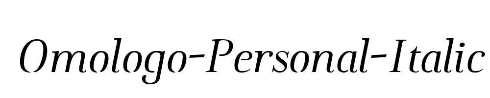 Omologo-Personal-Italic