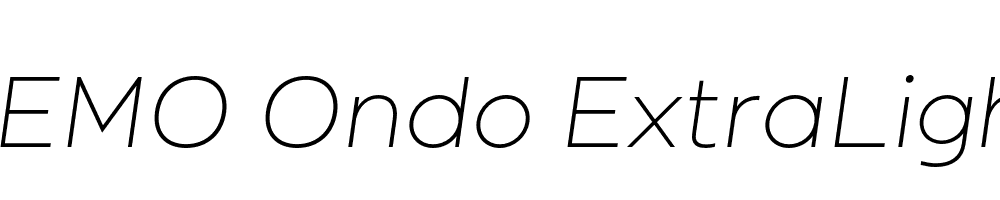 FSP DEMO Ondo ExtraLight Italic