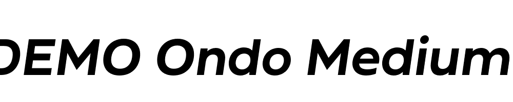 FSP DEMO Ondo Medium Italic