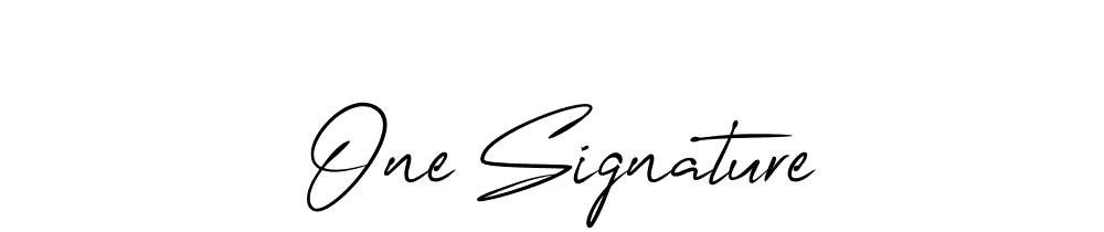 One Signature