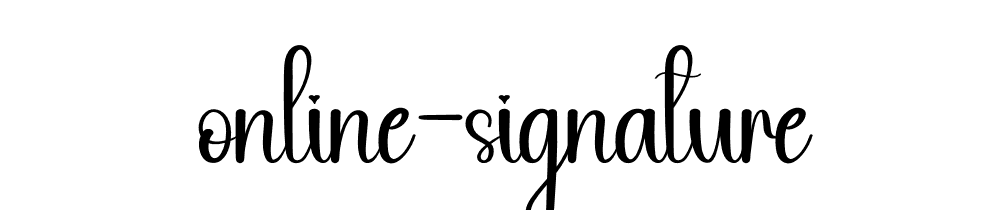 Online Signature