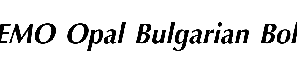 FSP DEMO Opal Bulgarian Bold Italic