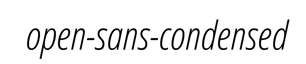 Open Sans Condensed