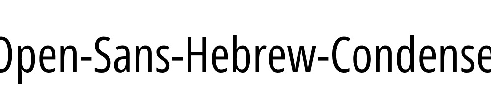 Open-Sans-Hebrew-Condensed