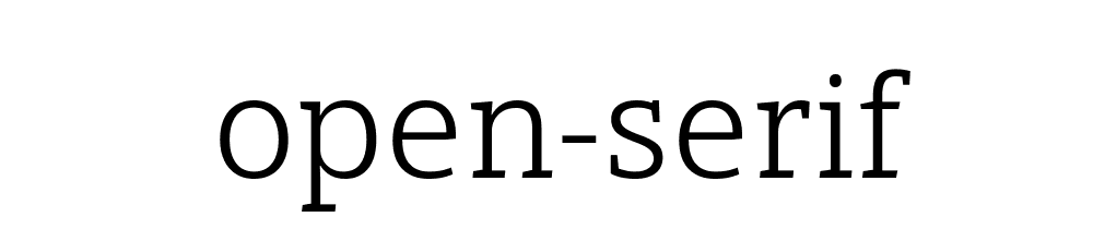 Open Serif