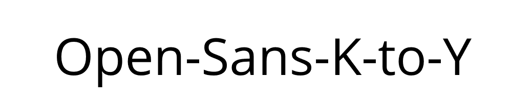 Open-Sans-Y-to-K