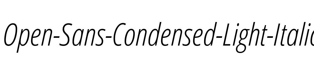 Open-Sans-Condensed-Light-Italic