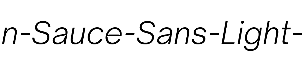 Open-Sauce-Sans-Light-Italic