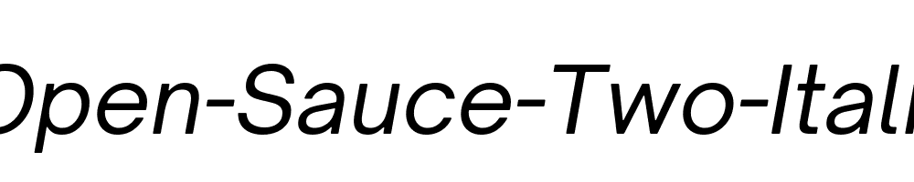 Open-Sauce-Two-Italic