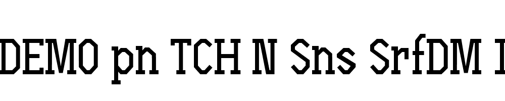 FSP DEMO pn TCH N Sns SrfDM Italic