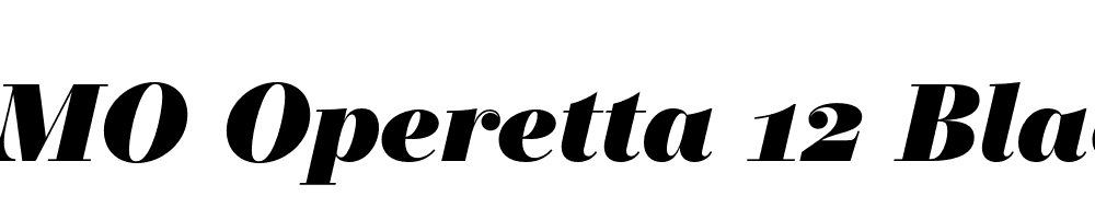 FSP DEMO Operetta 12 Black Italic