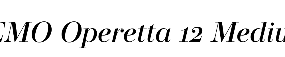 FSP DEMO Operetta 12 Medium Italic