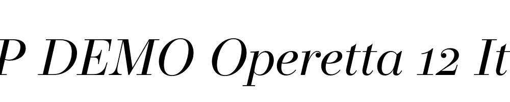 FSP DEMO Operetta 12 Italic