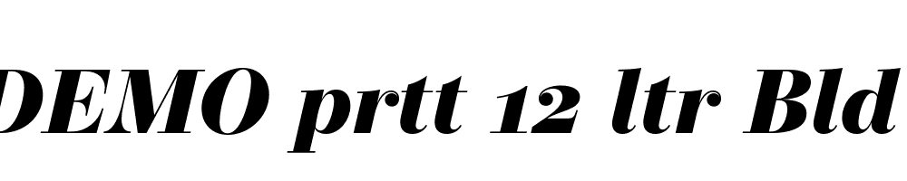 FSP DEMO prtt 12 ltr Bld Italic