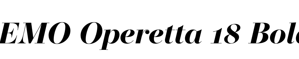 FSP DEMO Operetta 18 Bold Italic