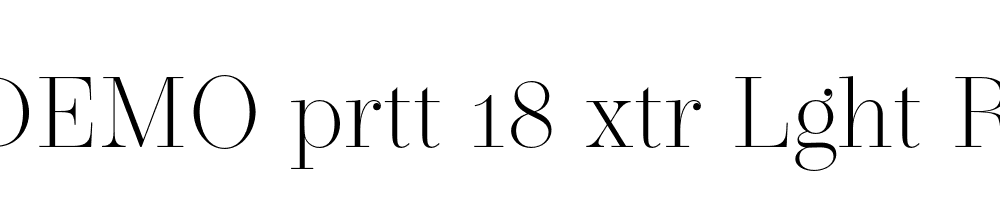 FSP DEMO prtt 18 xtr Lght Regular