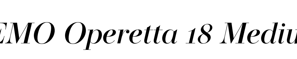 FSP DEMO Operetta 18 Medium Italic