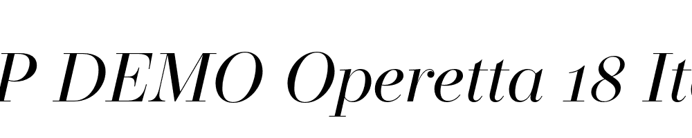 FSP DEMO Operetta 18 Italic