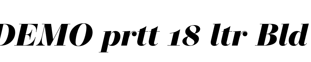 FSP DEMO prtt 18 ltr Bld Italic