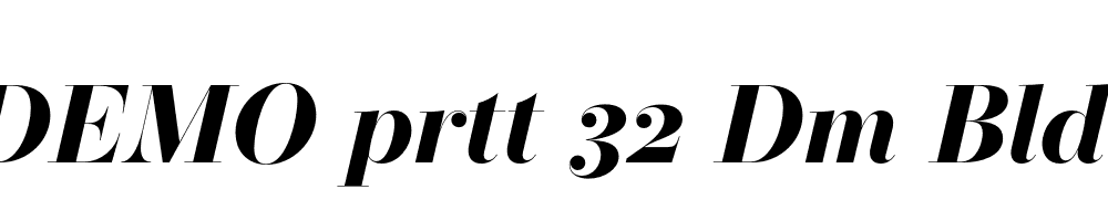 FSP DEMO prtt 32 Dm Bld Italic