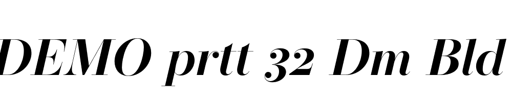 FSP DEMO prtt 32 Dm Bld Italic