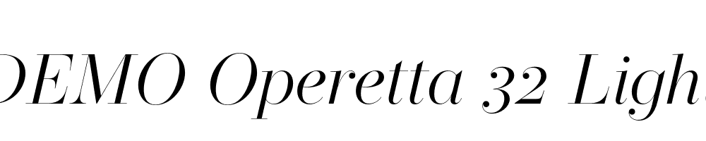 FSP DEMO Operetta 32 Light Italic