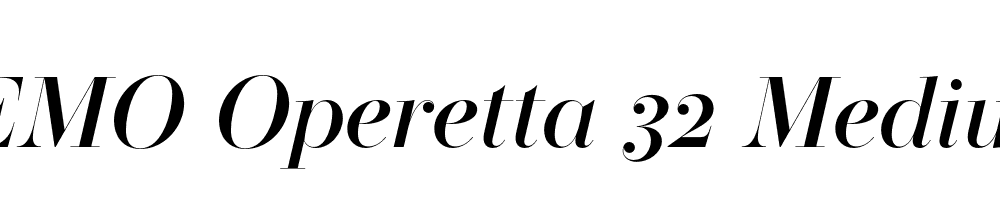 FSP DEMO Operetta 32 Medium Italic