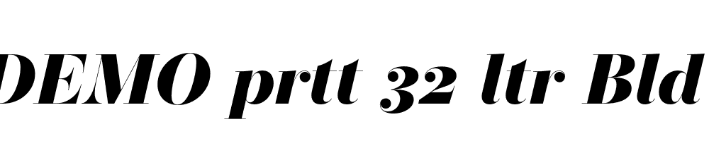 FSP DEMO prtt 32 ltr Bld Italic