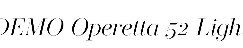 FSP DEMO Operetta 52 Light Italic