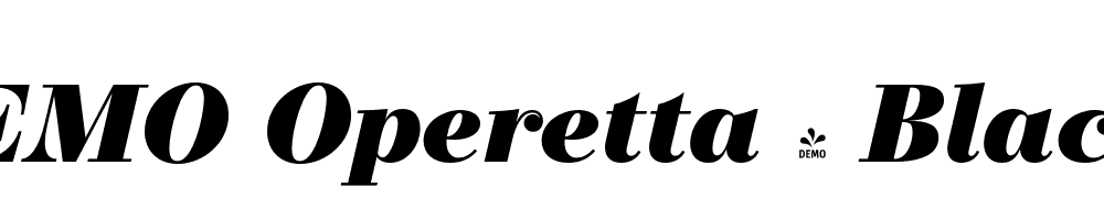 FSP DEMO Operetta 8 Black Italic