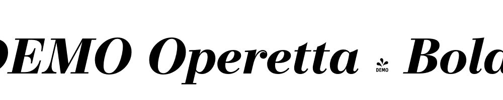 FSP DEMO Operetta 8 Bold Italic