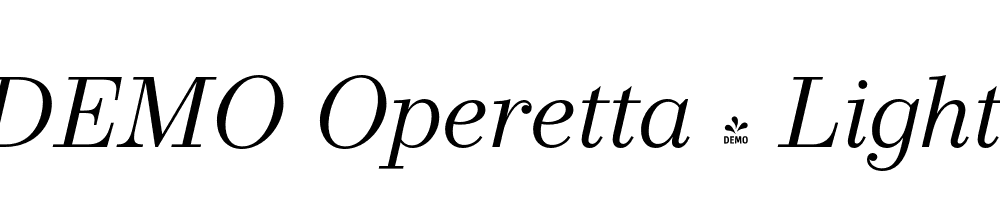 FSP DEMO Operetta 8 Light Italic