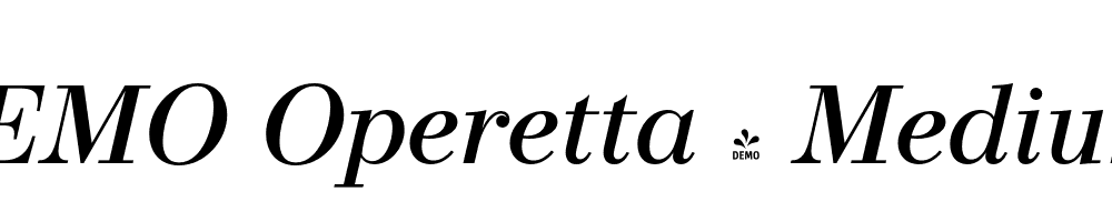 FSP DEMO Operetta 8 Medium Italic