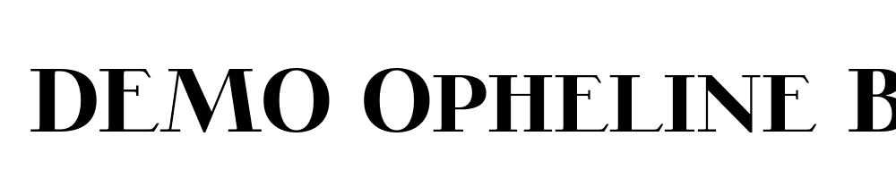 FSP DEMO Opheline Bold