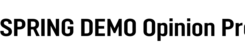  DEMO Opinion Pro Bold