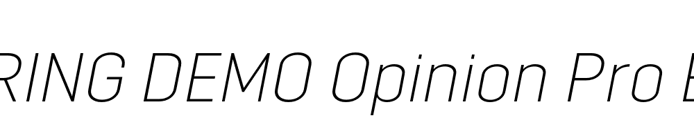  DEMO Opinion Pro ExLt Italic