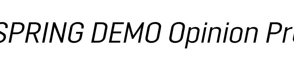  DEMO Opinion Pro Italic