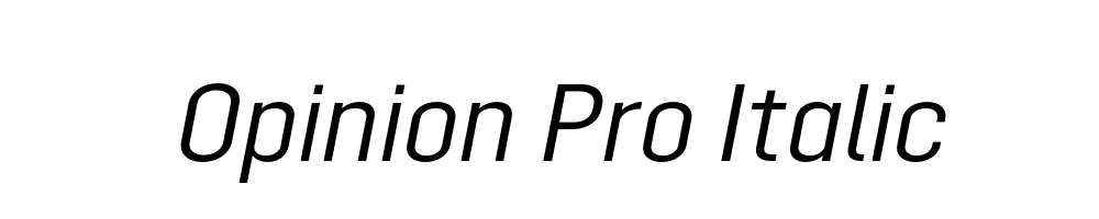 Opinion Pro Italic