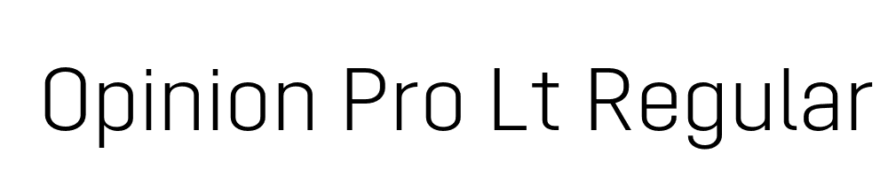 Opinion Pro Lt Regular